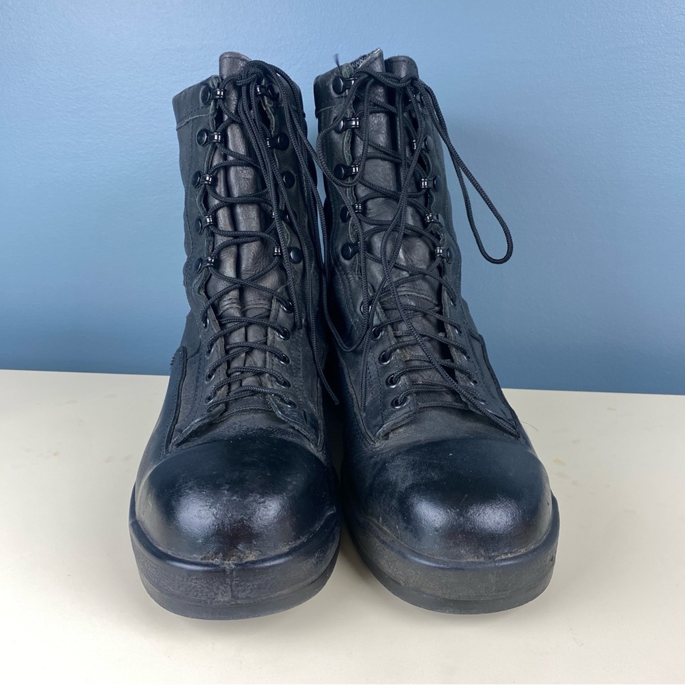 Wellco Flight Deck Boots Men’s Size 11.5 XW ASTM F2413-05 Safety USA 1003 Black - Picture 4 of 12